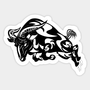 tribal ram Sticker